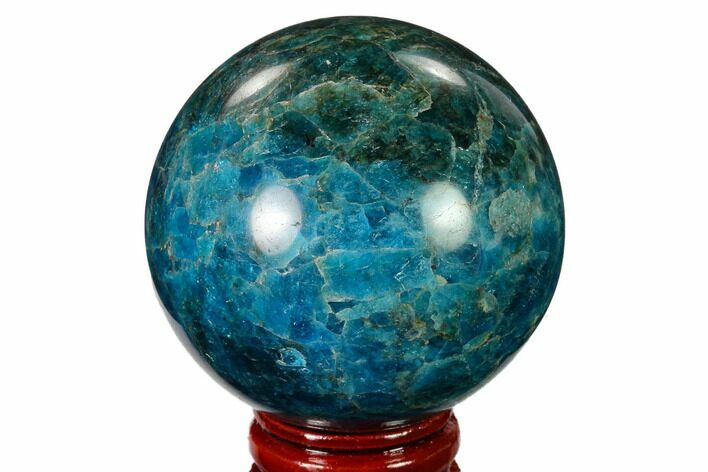 Bright Blue Apatite Sphere - Madagascar #154243